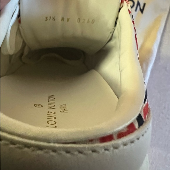 Louis Vuitton Open Back Sneaker Red Monogram with Blue size 37 - Picture 5 of 5